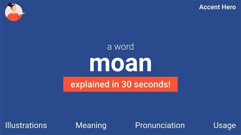 moan traduction|moan meaning slang.